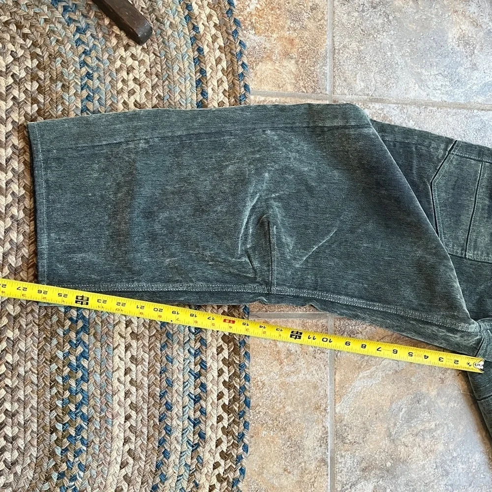 Free People We The Free Moxie Flocked Pull-On Barrel Jeans 32 NWT